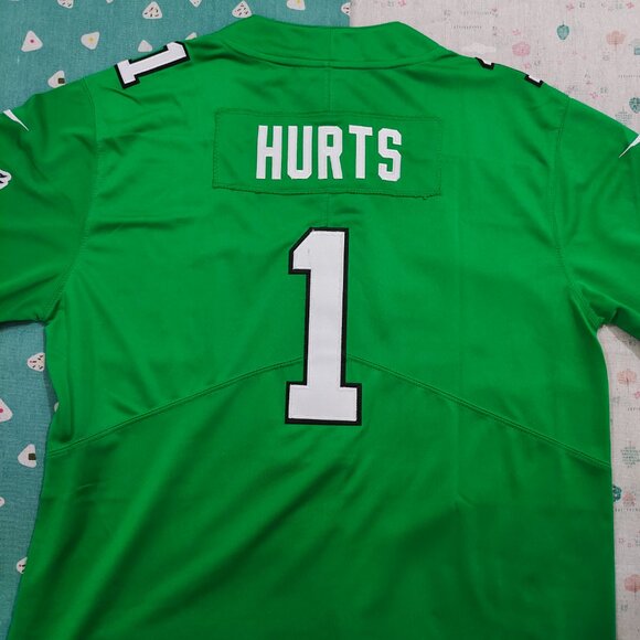 Philadelphia Eagles Kelly Jalen Hurts #1 Green Jersey - Picture 10 of 10